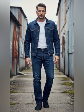 Lucky Brand Men's 221 Premium Italian Denim Straight Fit/Leg Jeans